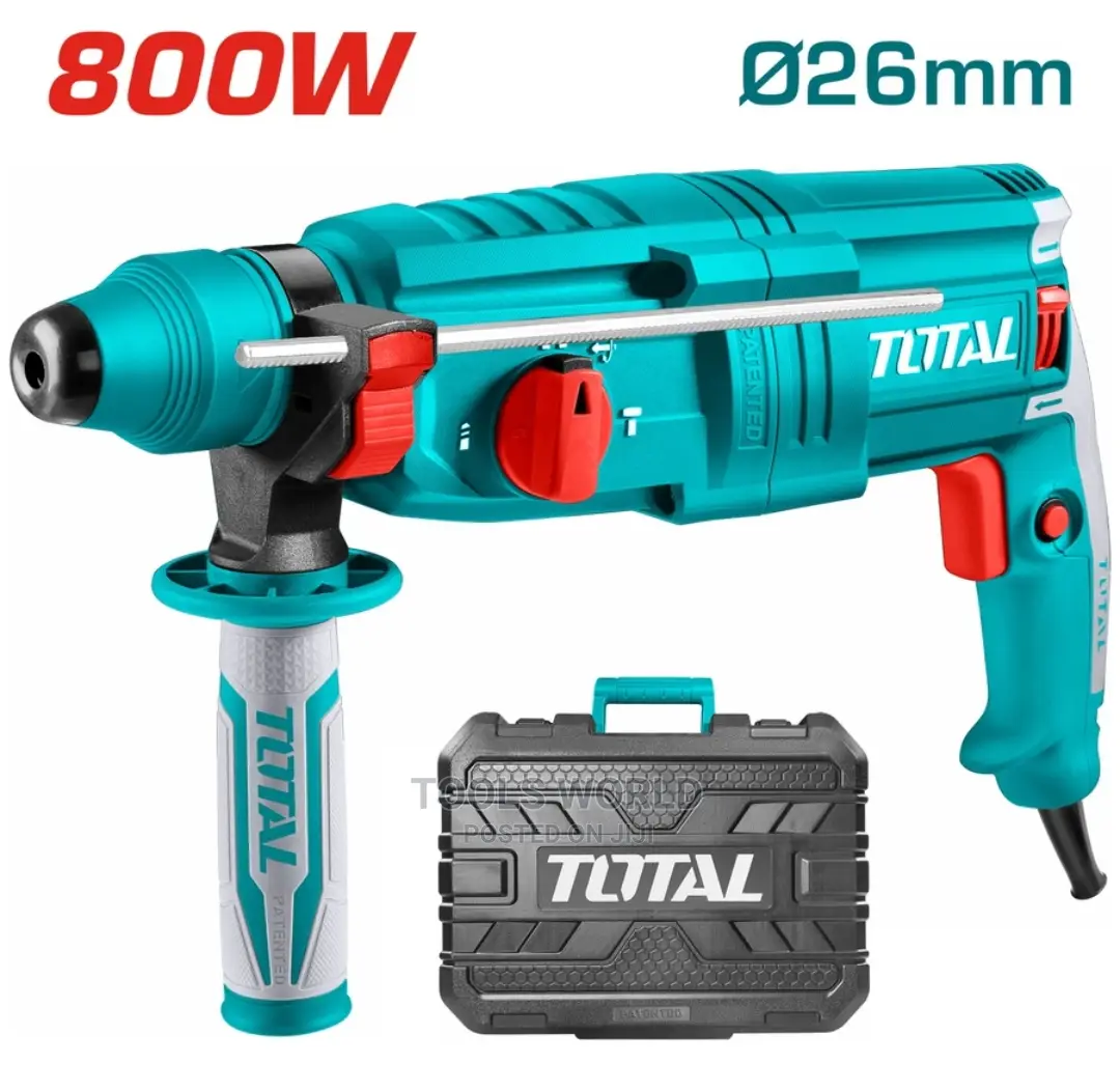 TH308268-2 TOTAL Rotary Hammer 800w With 3drills 2chisels
