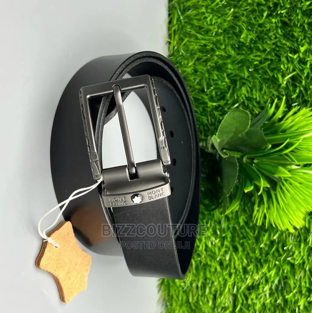 Original MONT BLANC Leather Belts Available in Store