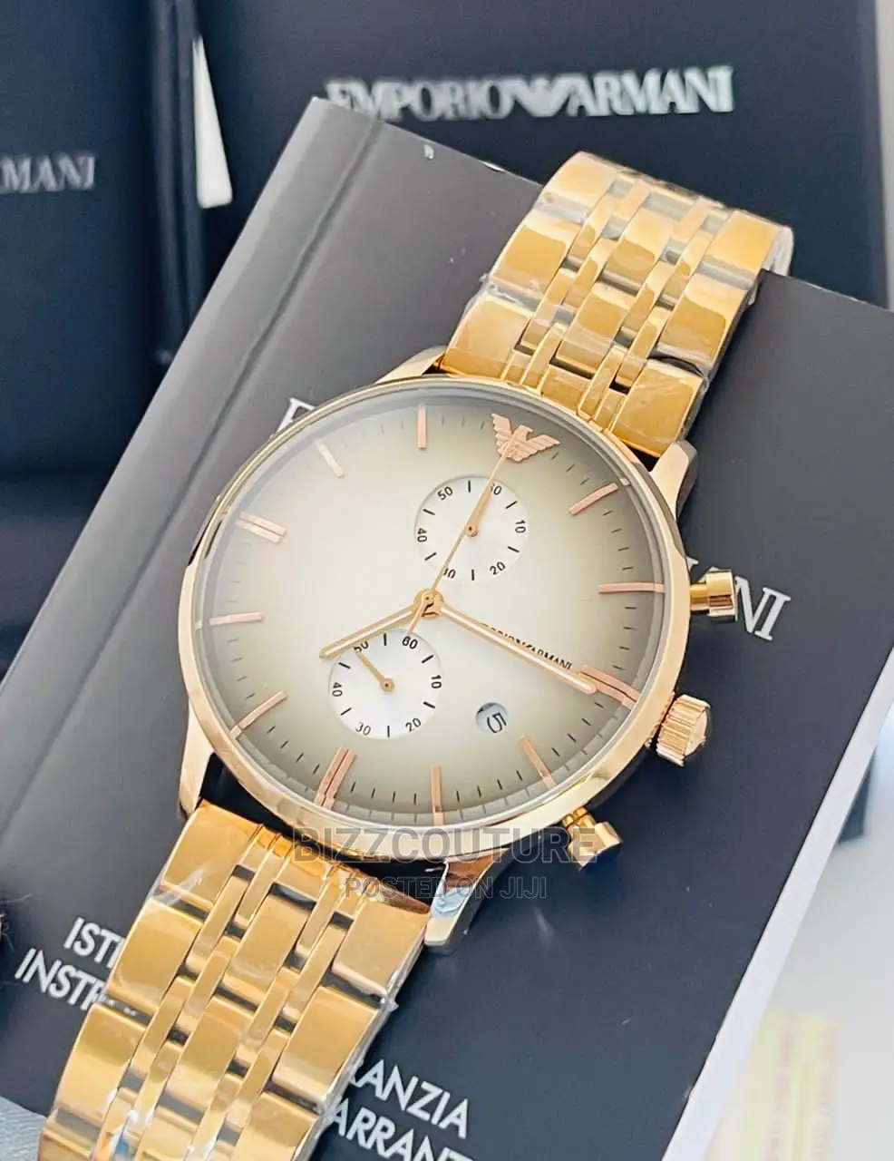 Original EMPORIO ARMANI Chain Strap Watch Available in Store