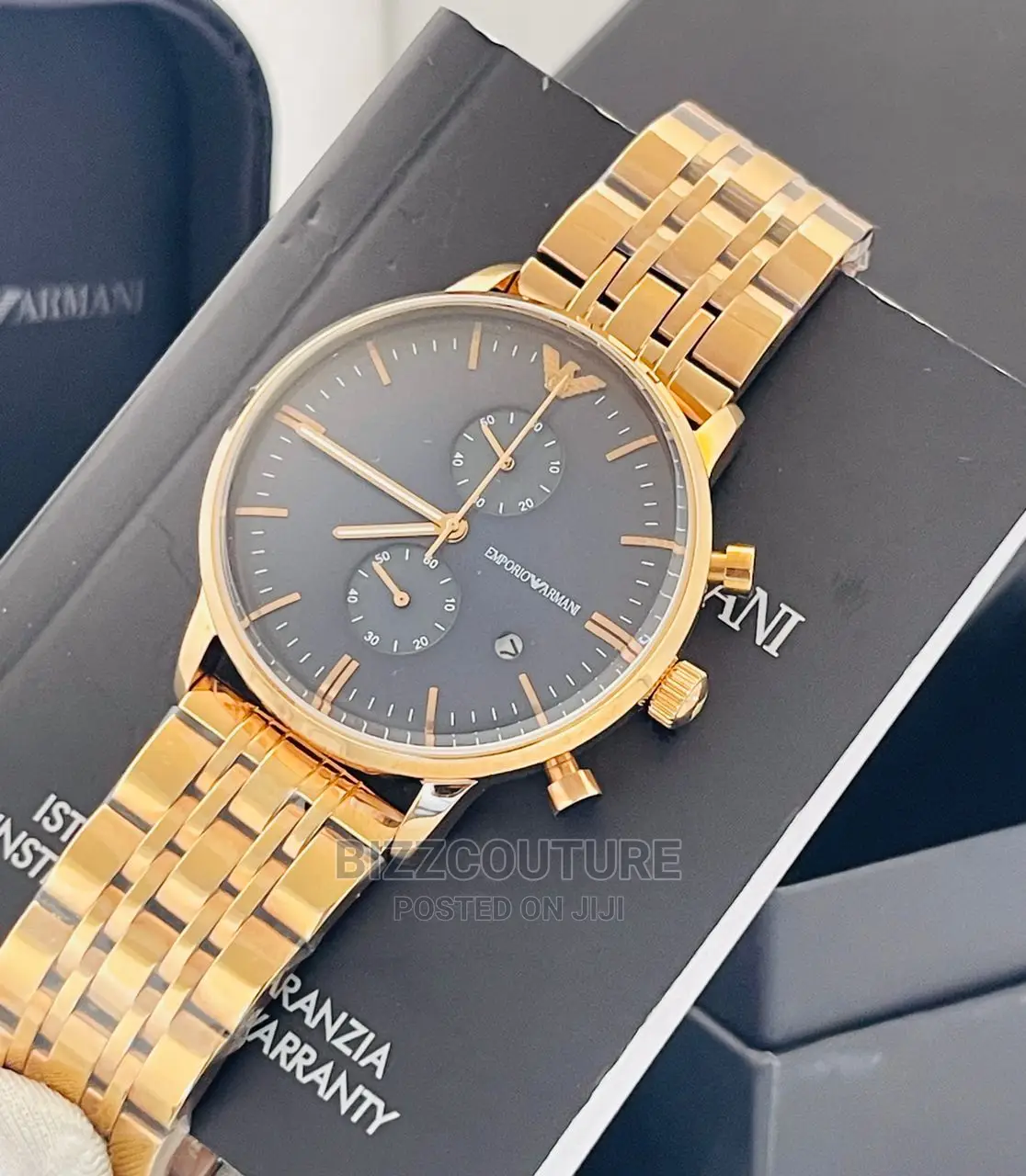 Original EMPORIO ARMANI Chain Strap Watch Available in Store