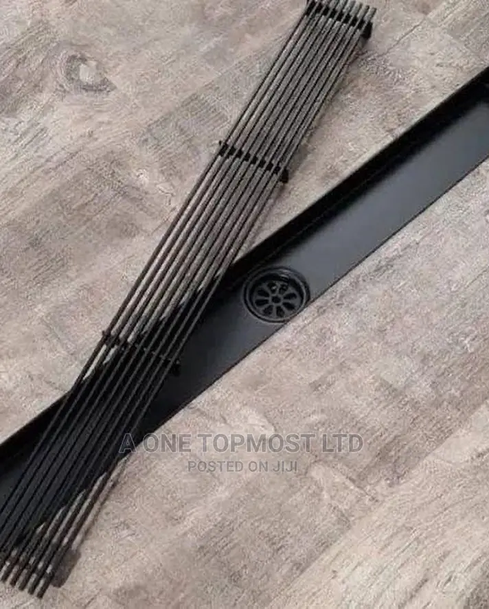 Black Floor Drain 60cm