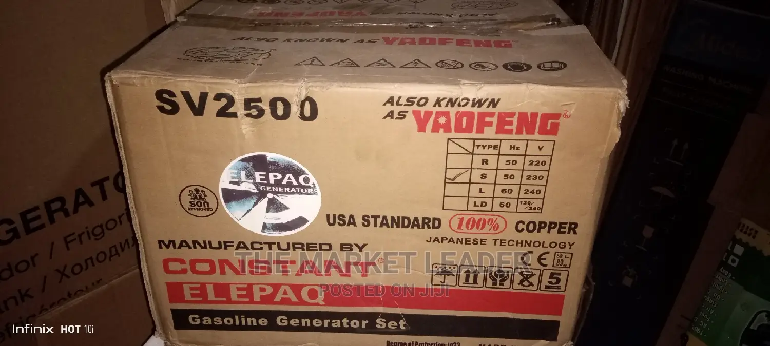 Elepaq Constant Sv2500 Manual Generator