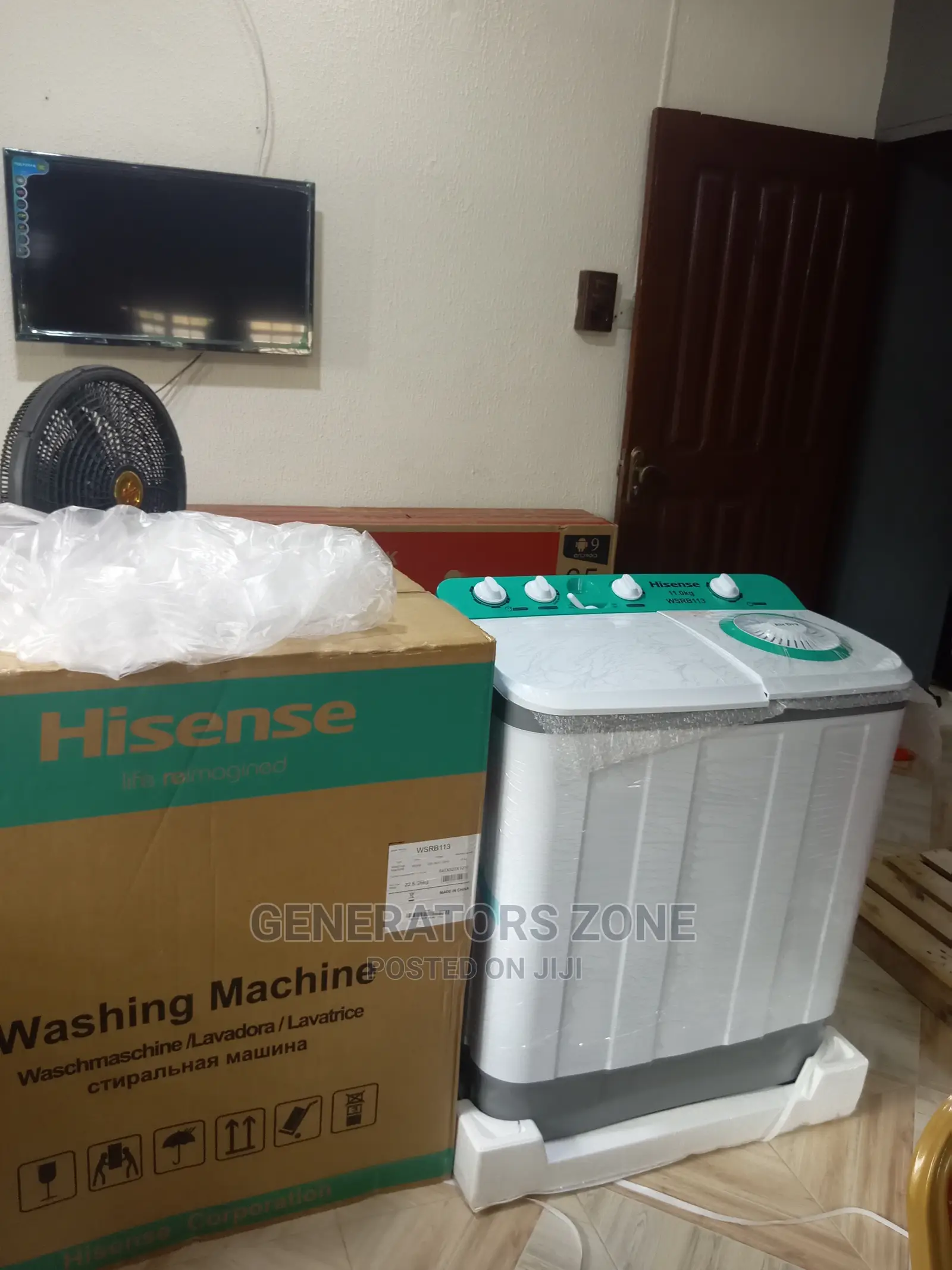 Hisense 11kg Washing Machine(Wsrb113-Brand New)