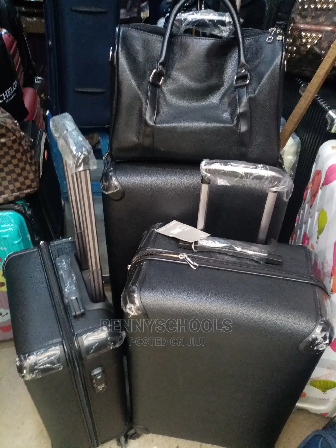 Set of 4 Imported Original Plain Traveling Luggage Boxes