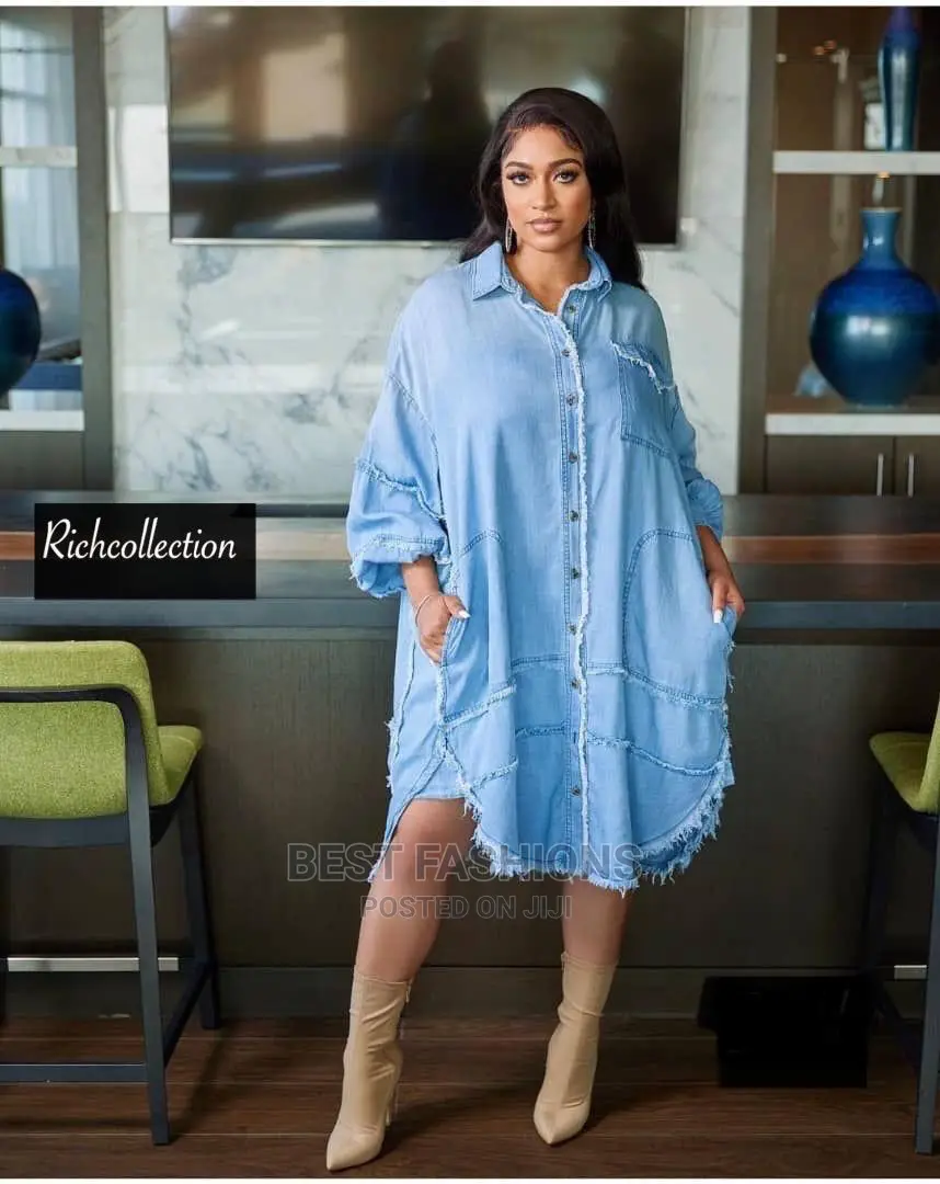 Quality Ladies Casual Short Jean Gown