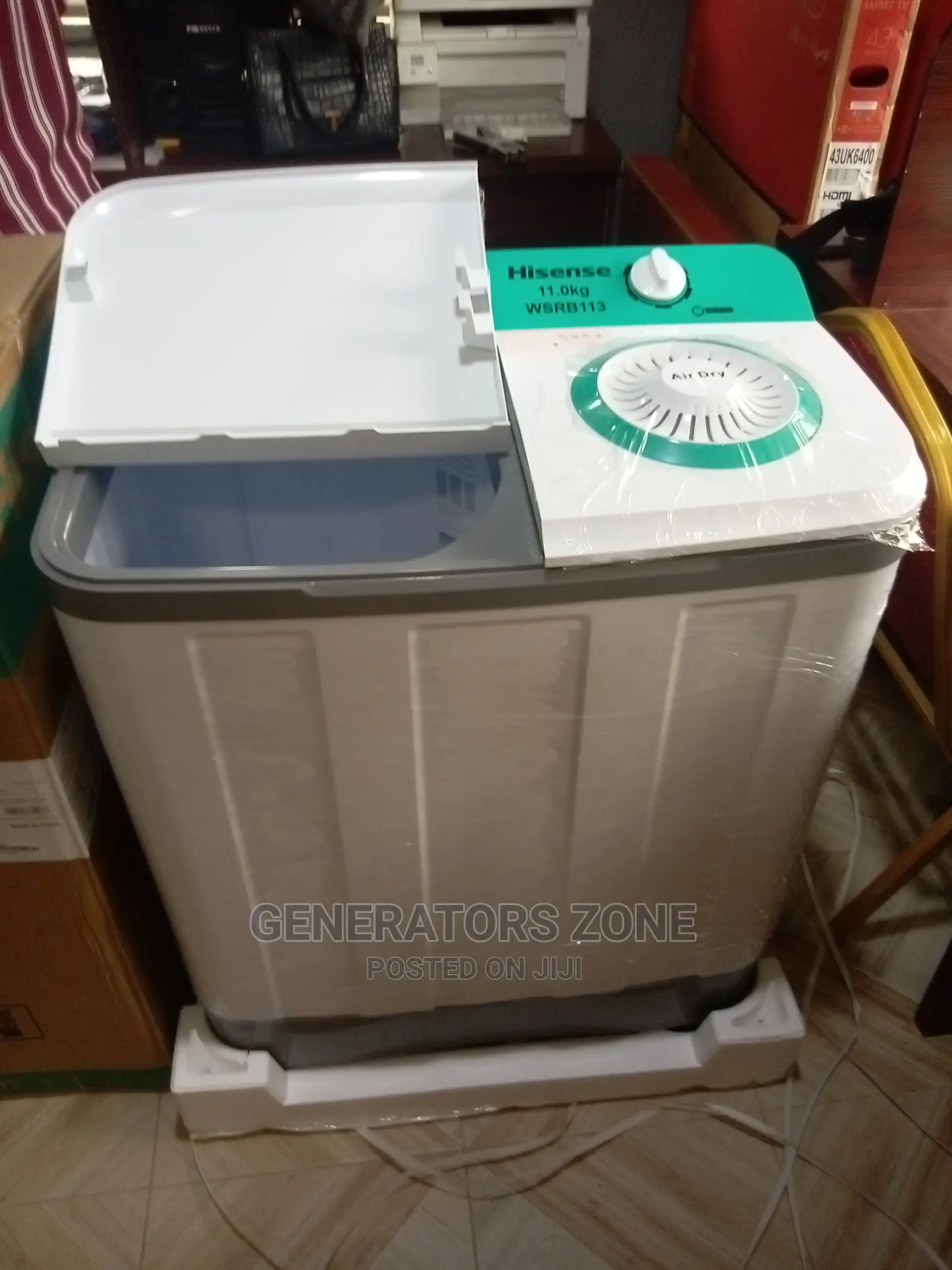 Hisense 11kg Washing Machine|Plastic Body-White(Twin Tub)