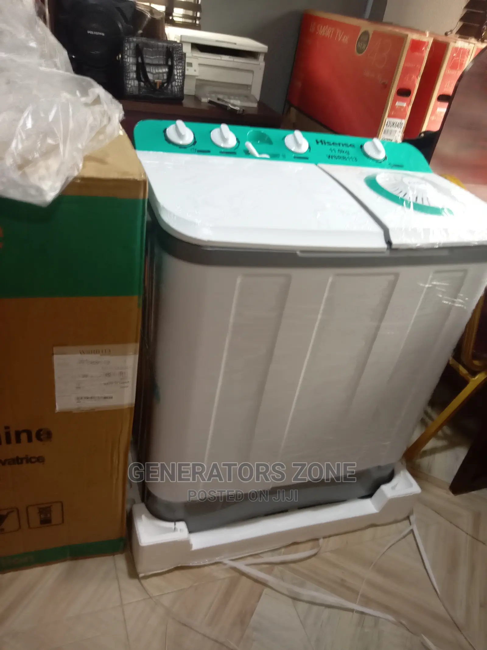 Hisense 11kg Washing Machine|Plastic Body-White(Twin Tub)