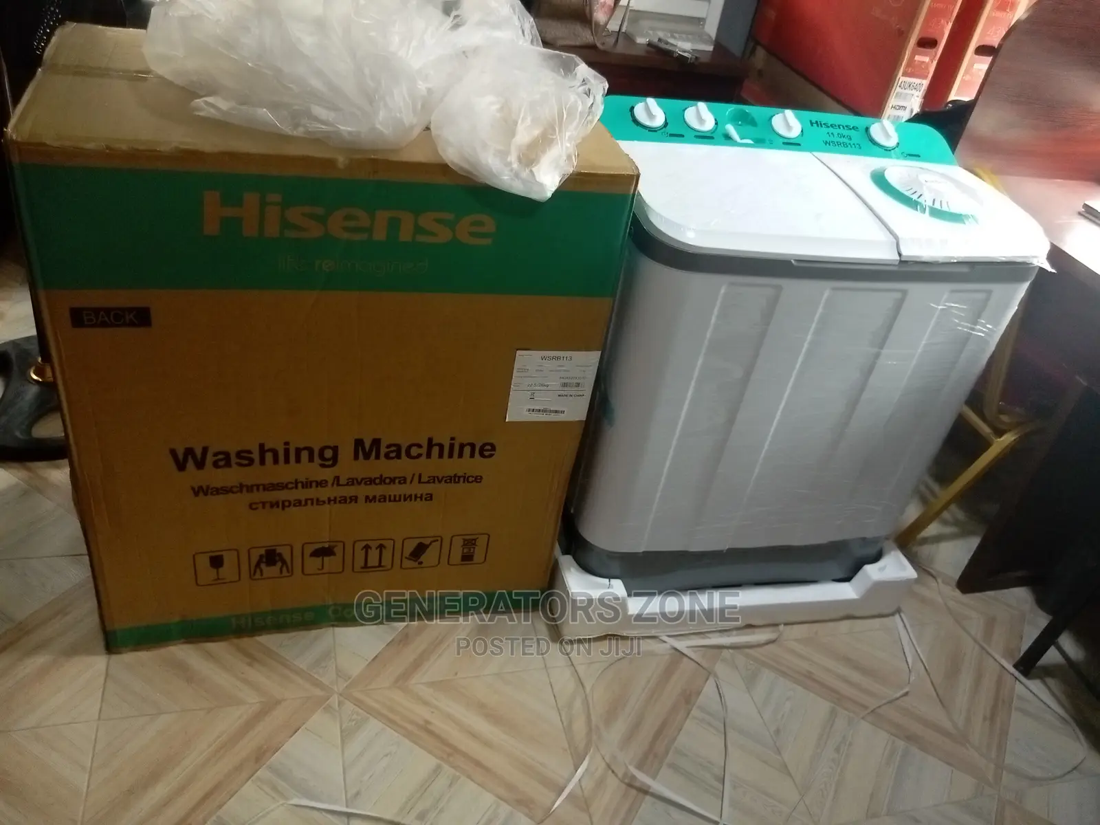 11kg-Hisense Twin Tub Washing Machine+Spin