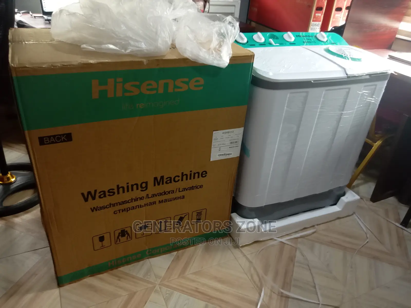 Wsrb113-11kg Top Load -Hisense Twin Tub Washing Machine+Spin