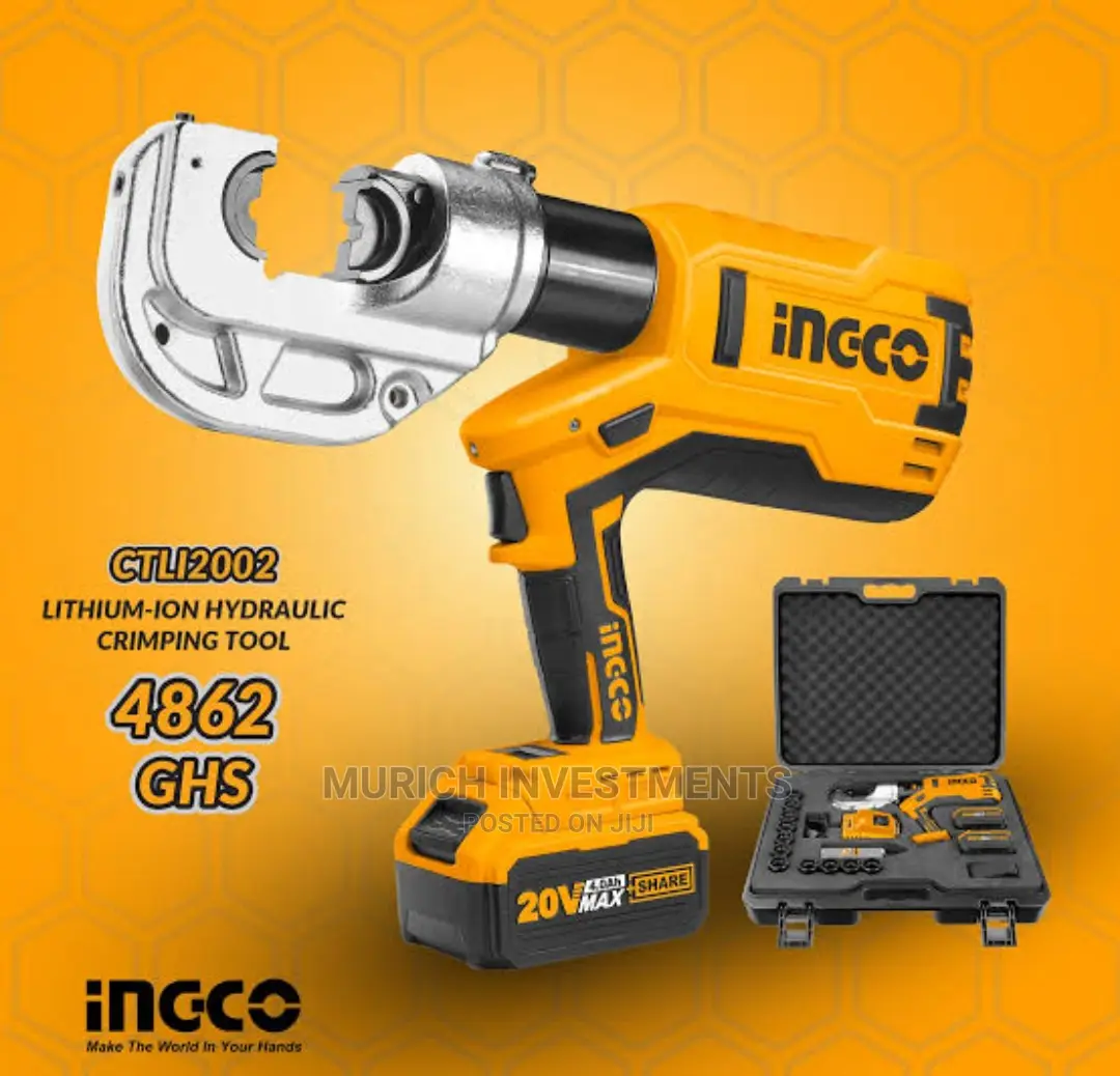 INGCO Hydraulic Crimping Tool 20V CTLI2002