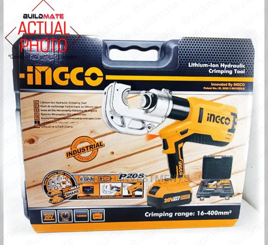 INGCO Hydraulic Crimping Tool 20V CTLI2002