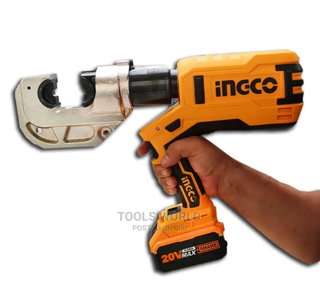 Ingco 20V Lithium-Ion Cordless Hydraulic Crimping Tool