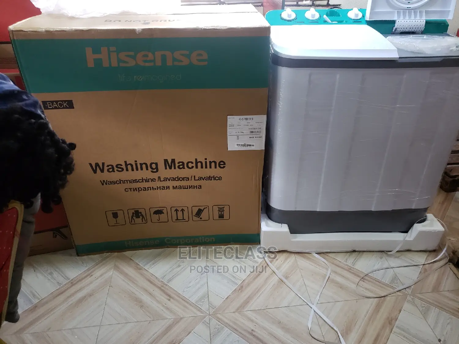 White Colour Hisense 11kg Washing Machine With 1yr Warranty