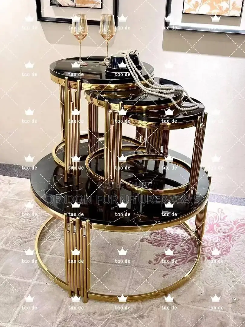 Portable Marble Top Center Table