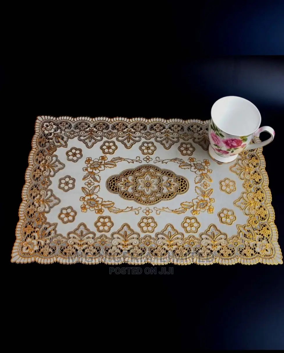 Bronzing Gold Race Plastics 6pcs Place Mat 30x45cm.