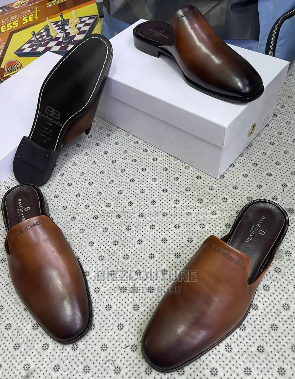 Original BALENCIAGA Half Shoes Available in Store
