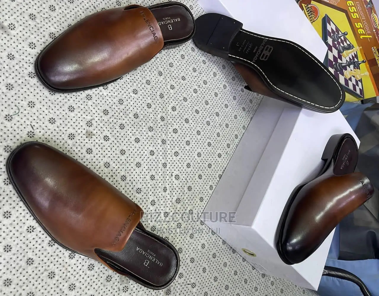 Original BALENCIAGA Half Shoes Available in Store