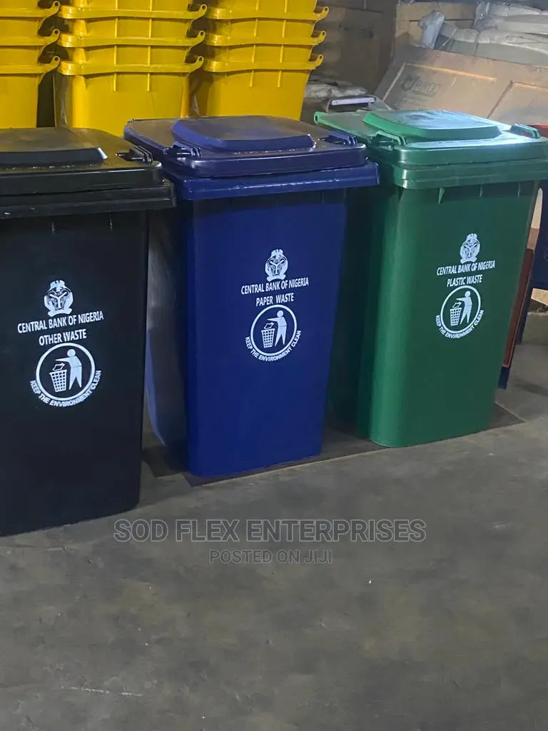 240 Liters Durable Trash 🚮Or Waste Bin Available In Colors