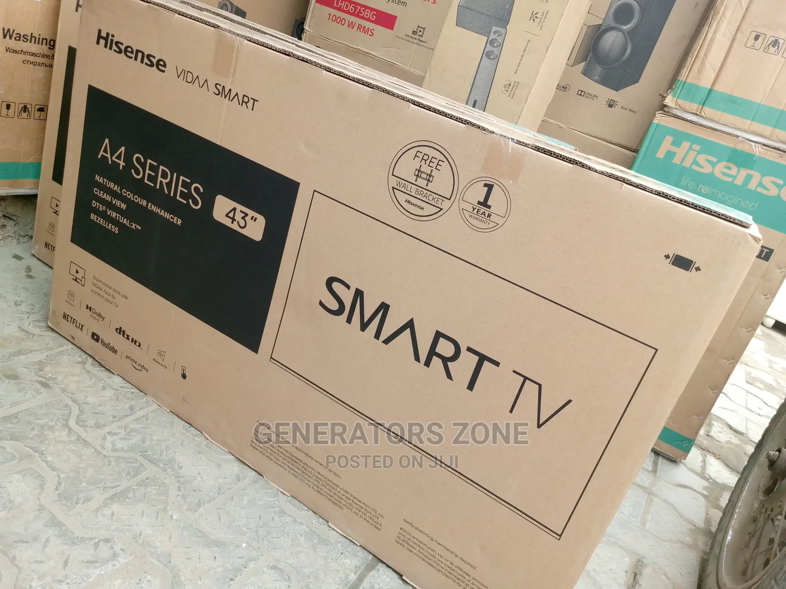 43(Inch)-3a4g Hisense Tv|Uhd Smart Tv+Youtube+Miracast