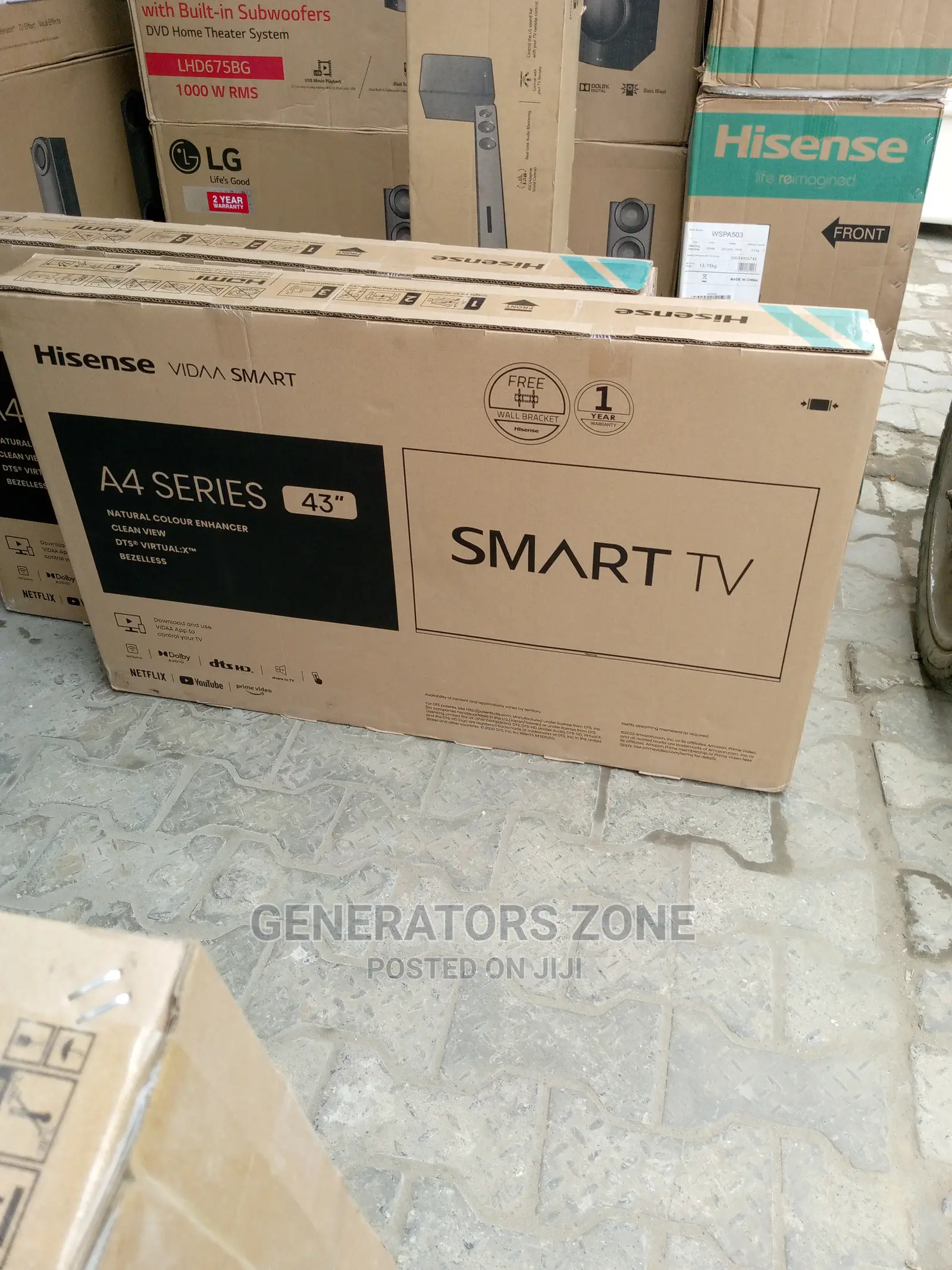 43(Inch)-3a4g Hisense Tv|Uhd Smart Tv+Youtube+Miracast