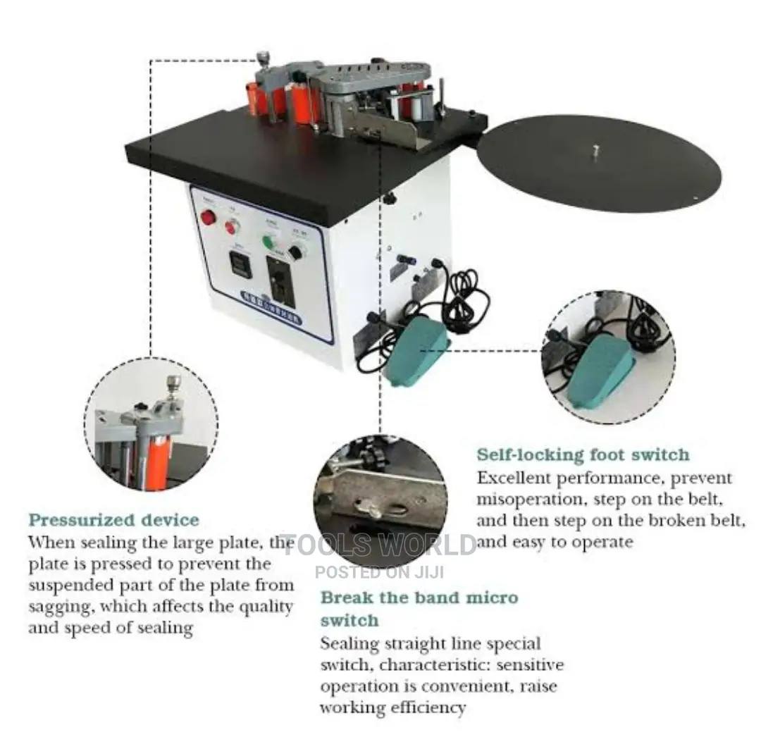 Benchtop Edge Bander, Woodworking Portable Edge Bander