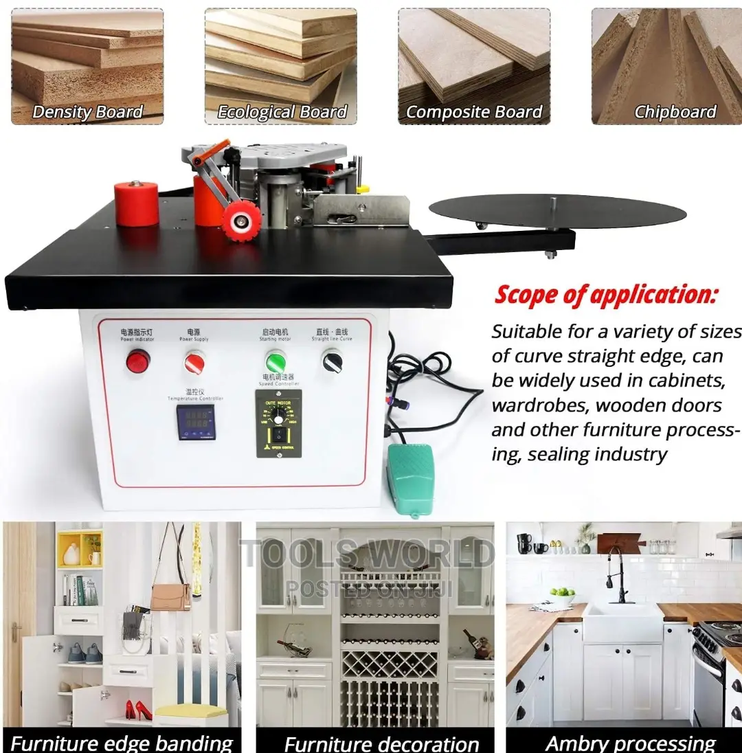 Benchtop Edge Bander, Woodworking Portable Edge Bander