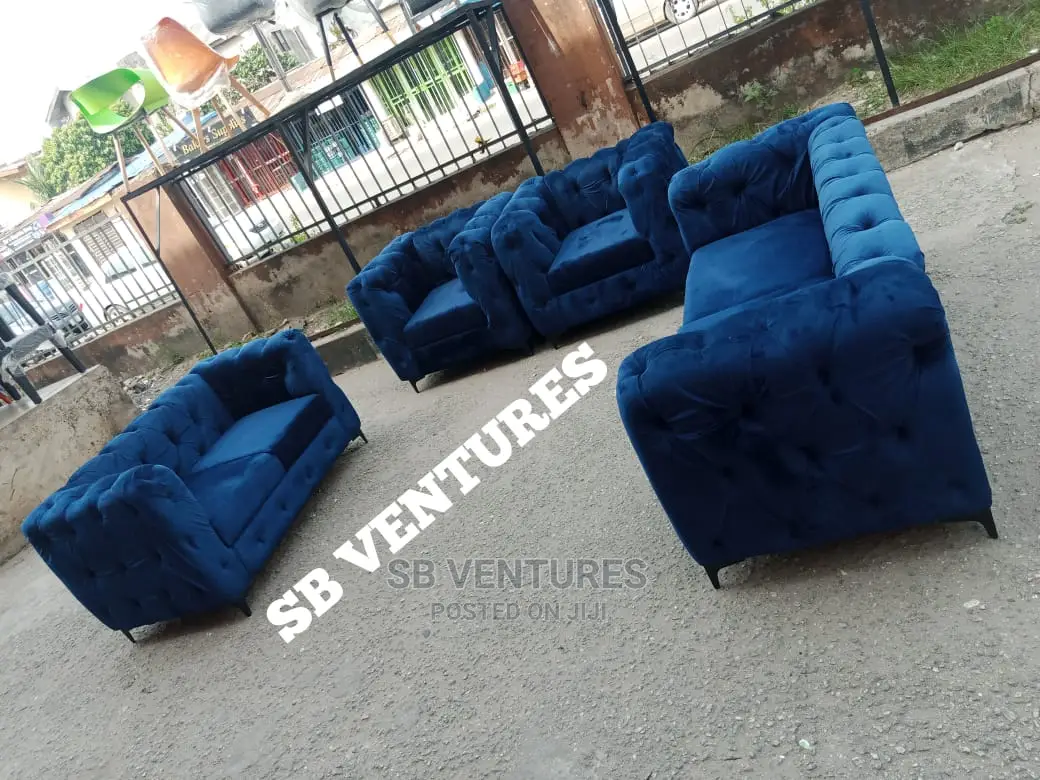 Quality 7 Seater Living Room Fabric Made Sofa Chair.