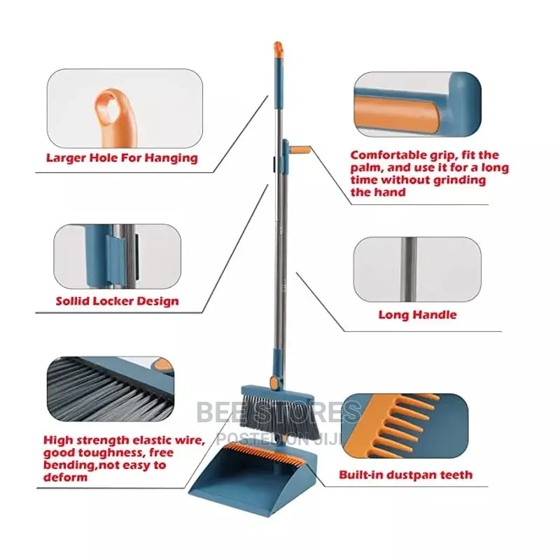 Foldable Broom and Parker