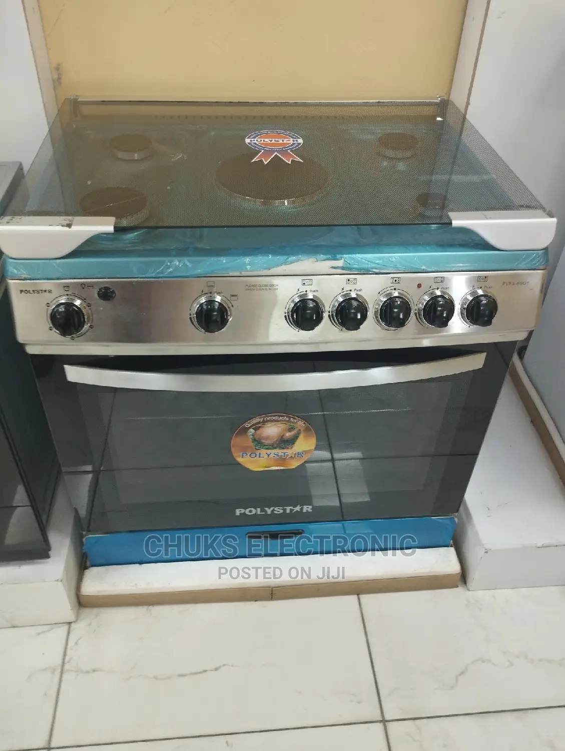 Polystar Standing Gas Cooker 4gas 1electric
