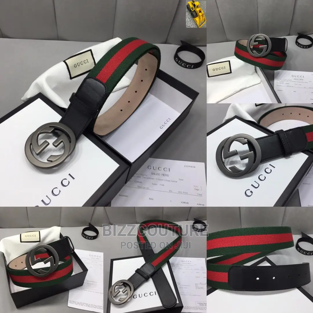 Original GUCCI GG Leather Belts Available in Store