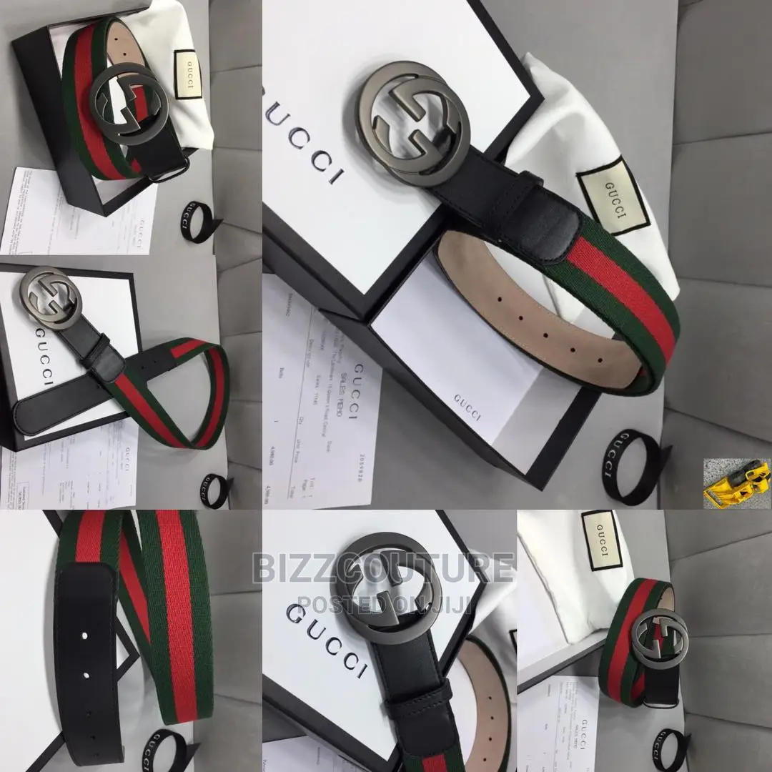 Original GUCCI GG Leather Belts Available in Store