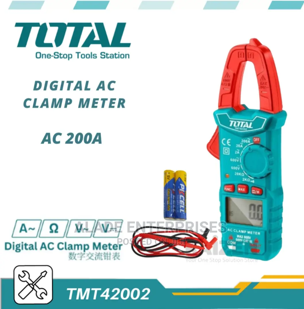 Total Tmt42002 Digital Ac Clamp Meter Ac200a High Quality