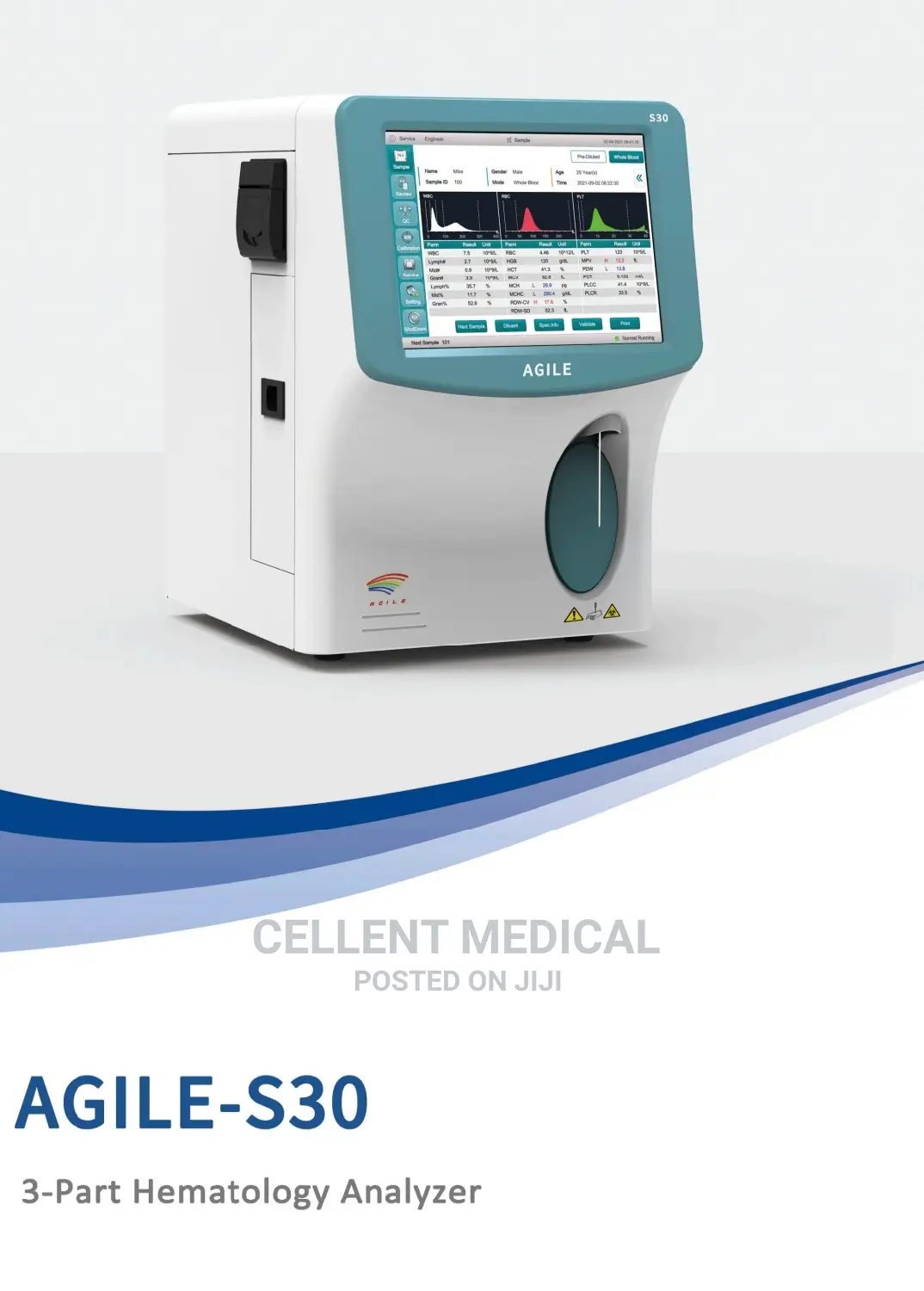 3 Part Haematology Analyser Machine