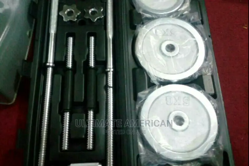 Dumbbell With Case 50kg Chrome Brand New Imported Original