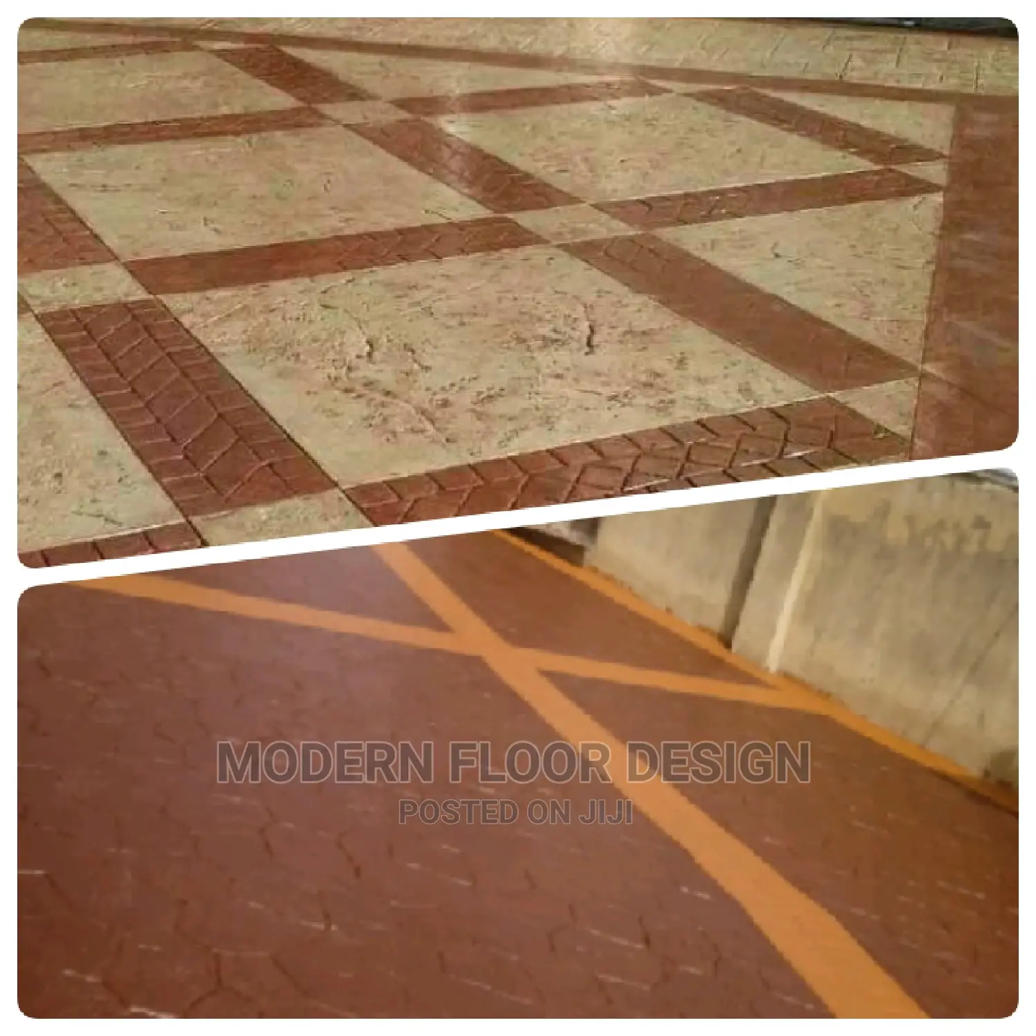 Mostly Diamond Modern Stamps Floor