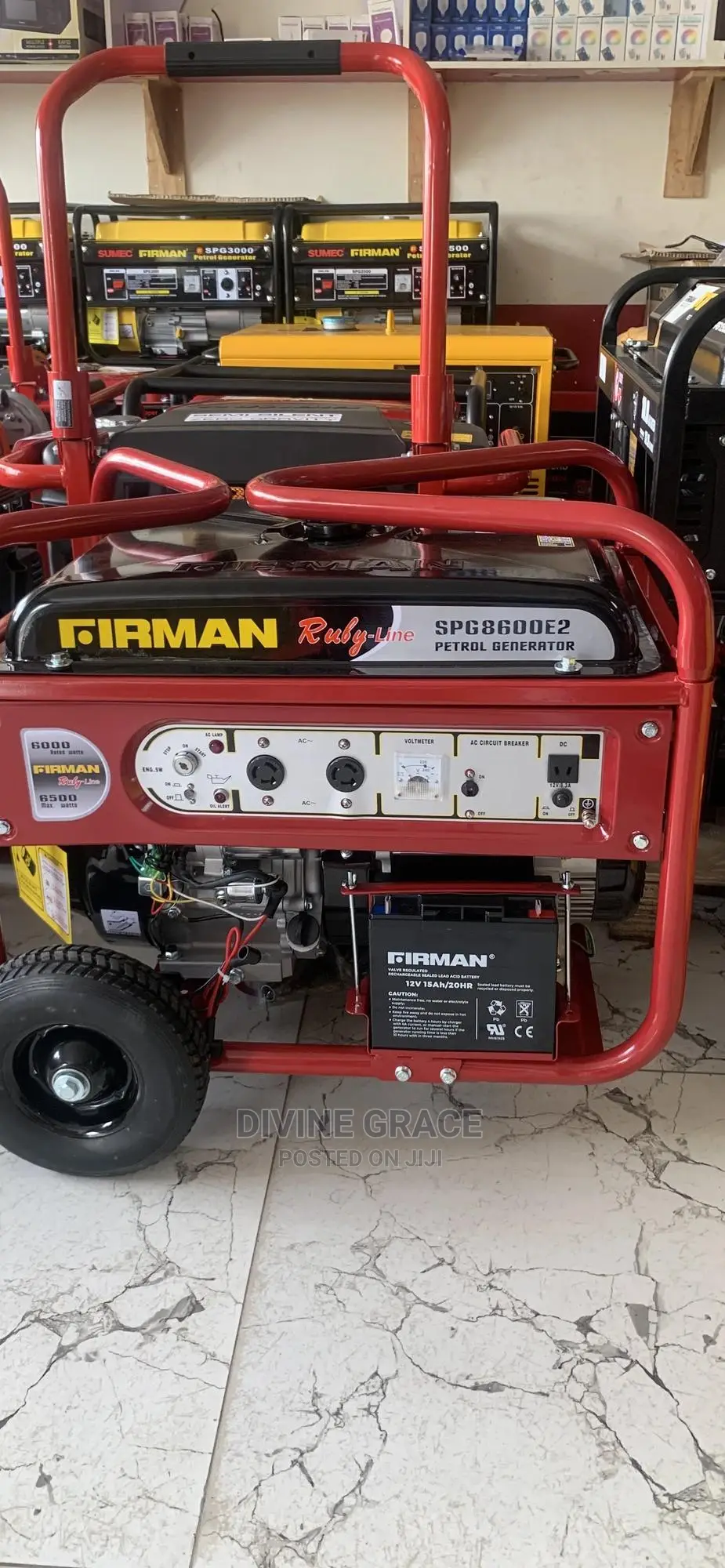 6.5kva Firman Generator SPG8600ES