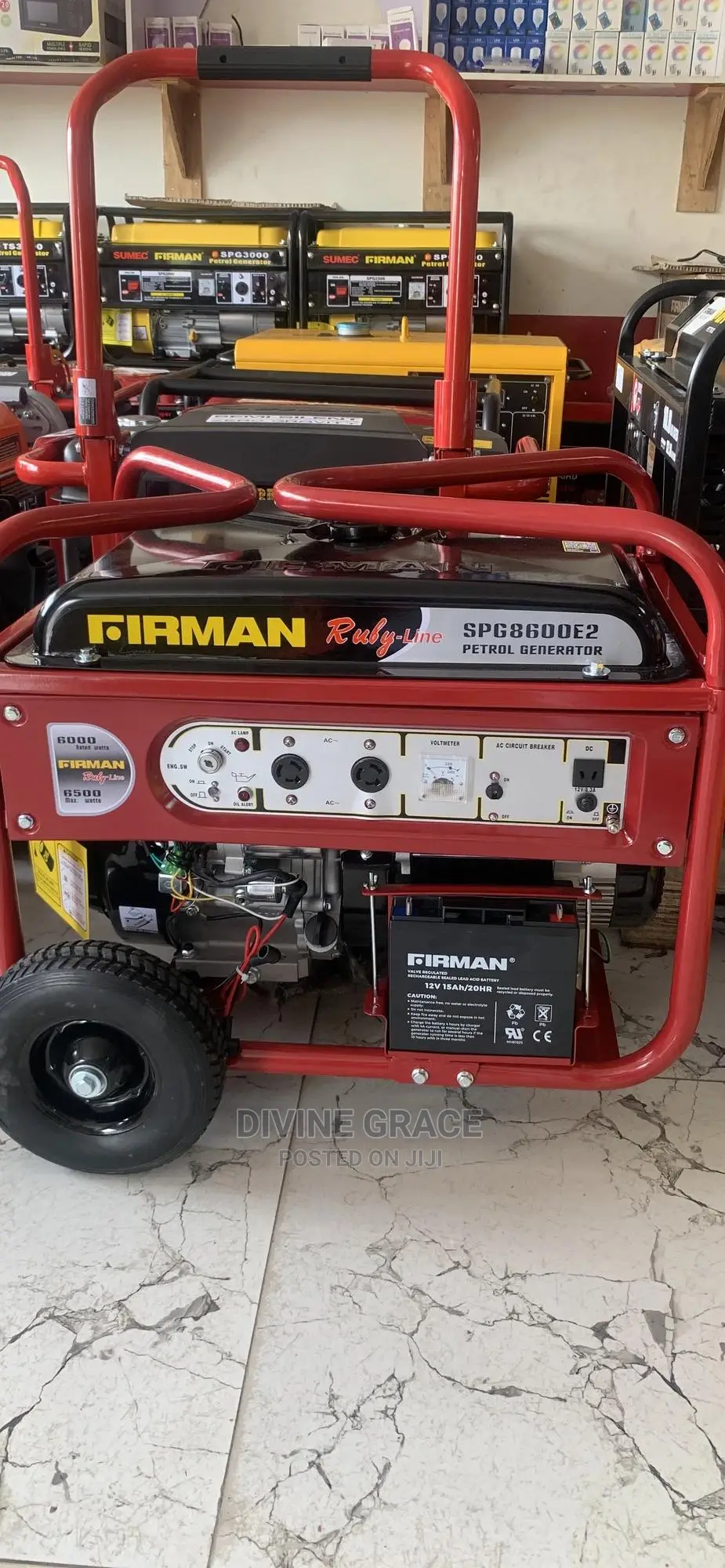 6.5kva Firman Generator SPG8600ES