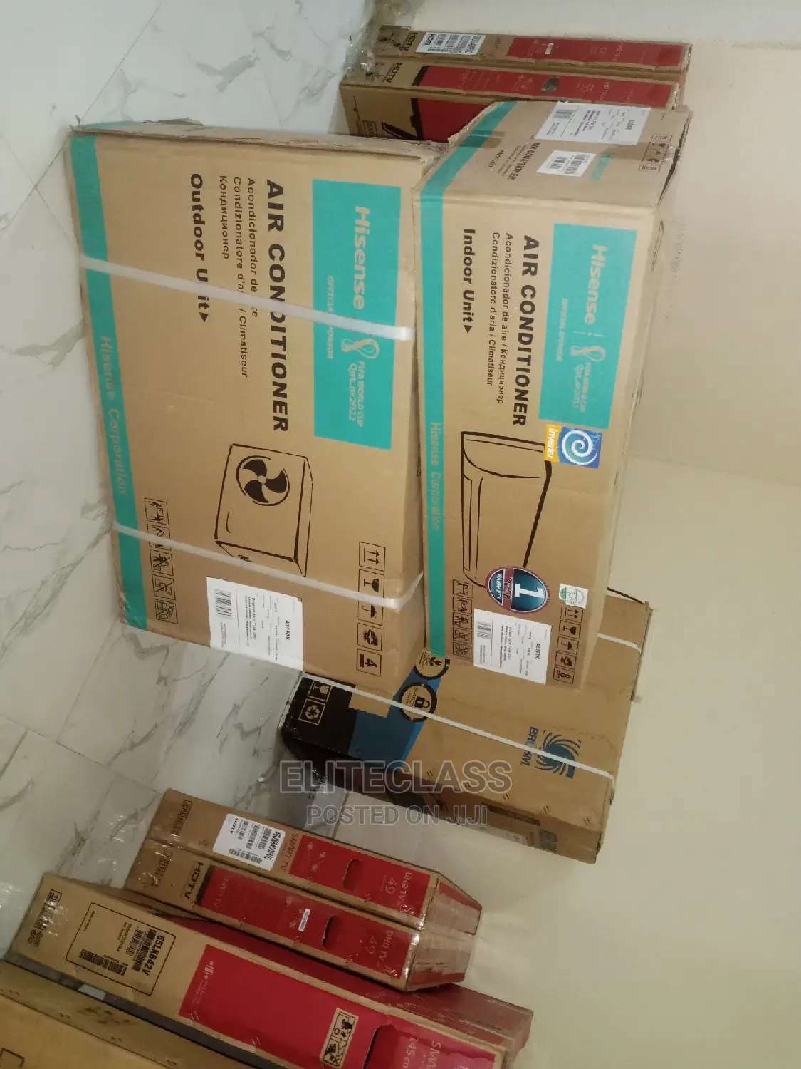 Outdoor and Indoor Hisense 1HP Split Unit Inverter a/C -New