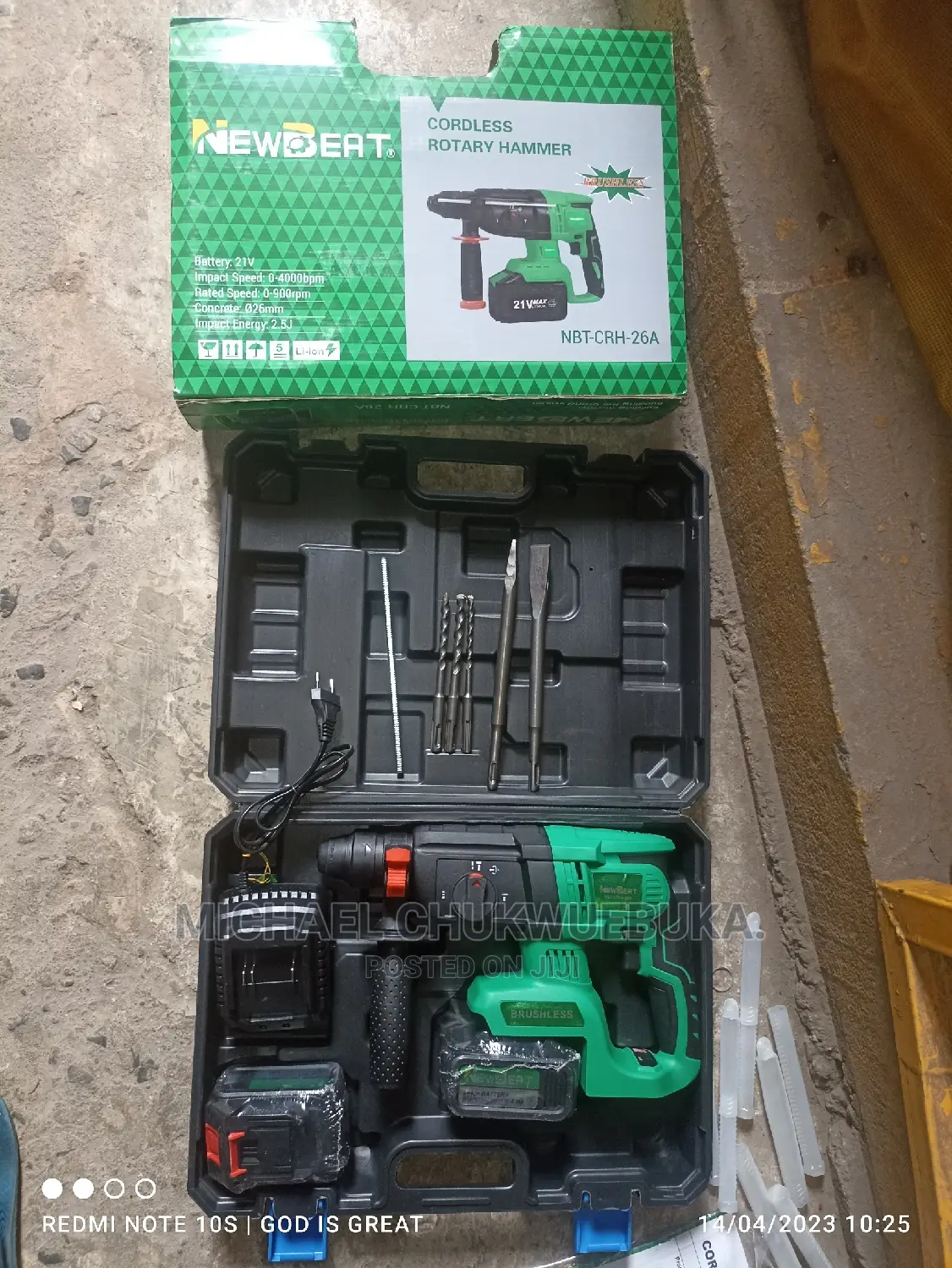 Cordless Rotary Hammer 21v Newbeat