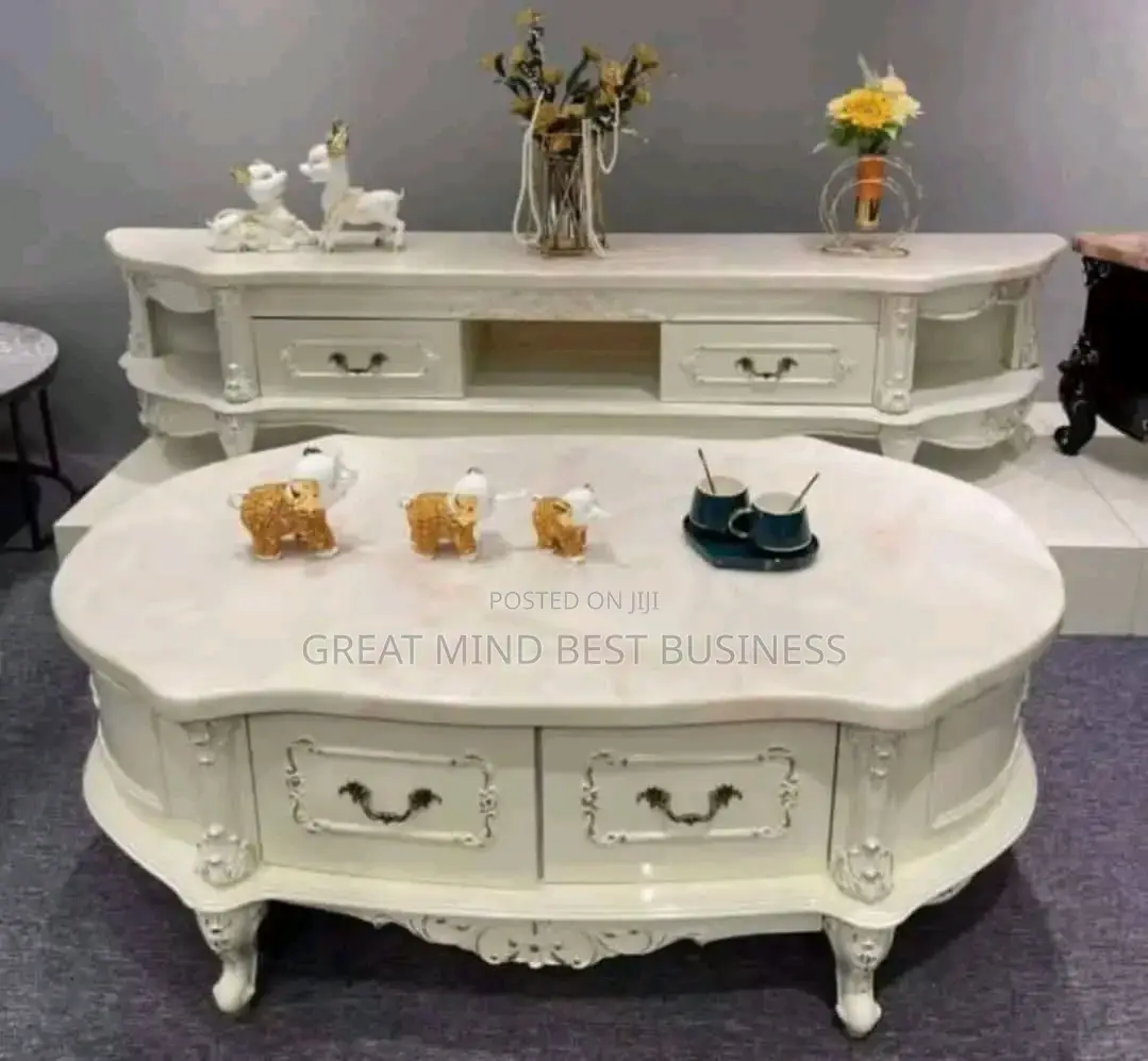 Marble Center Table and and Tv Stand