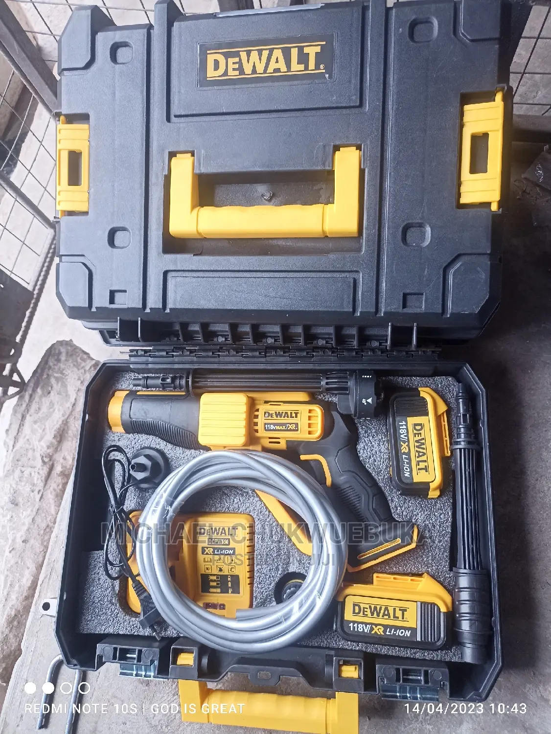 Dewalt Cordless Pressure Washer 118volts