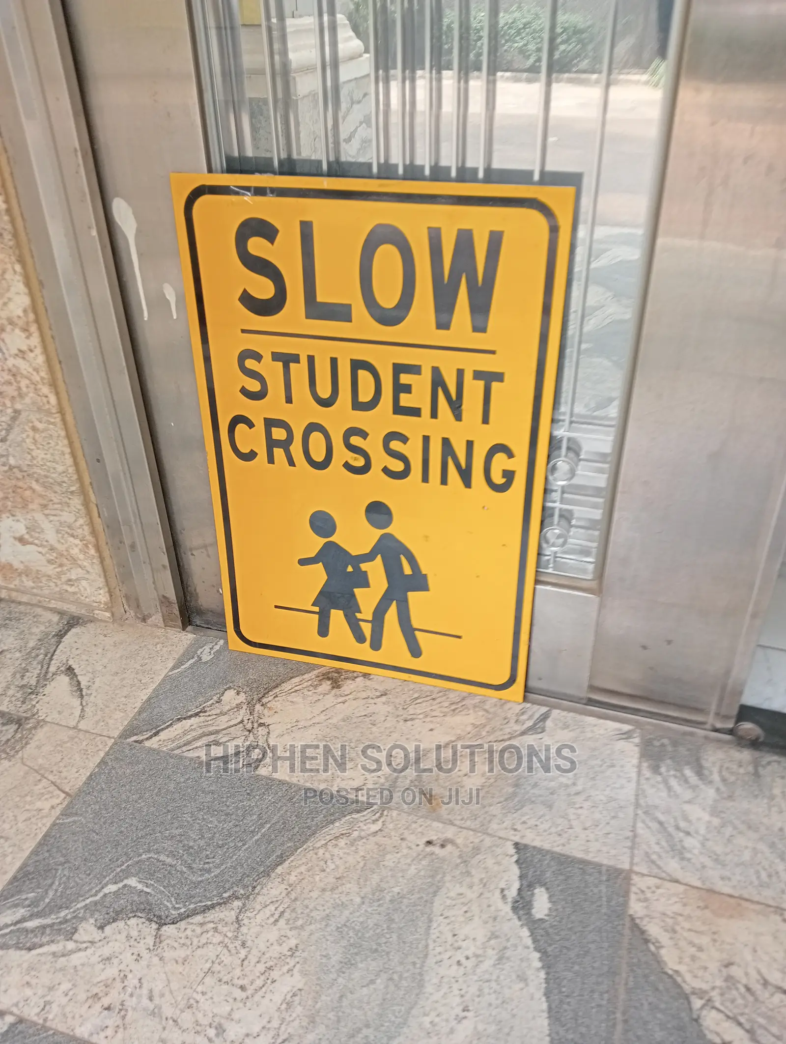 Slow Down Children Crossing Safety Sign