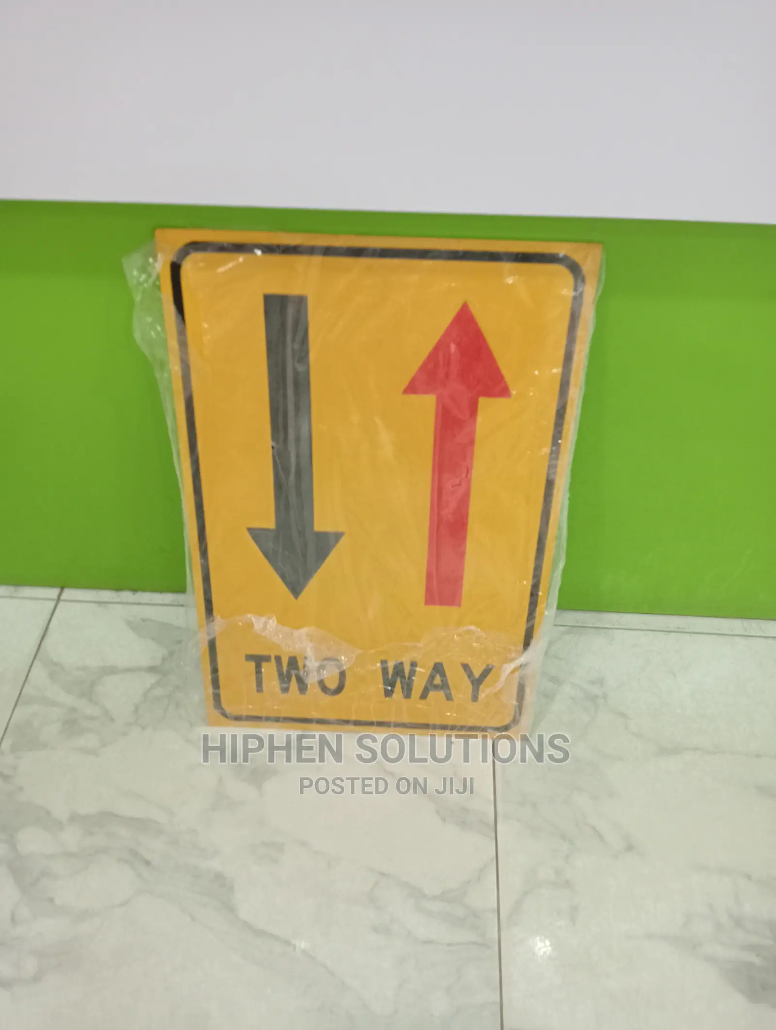 Two-way Traffic Ahead Sign