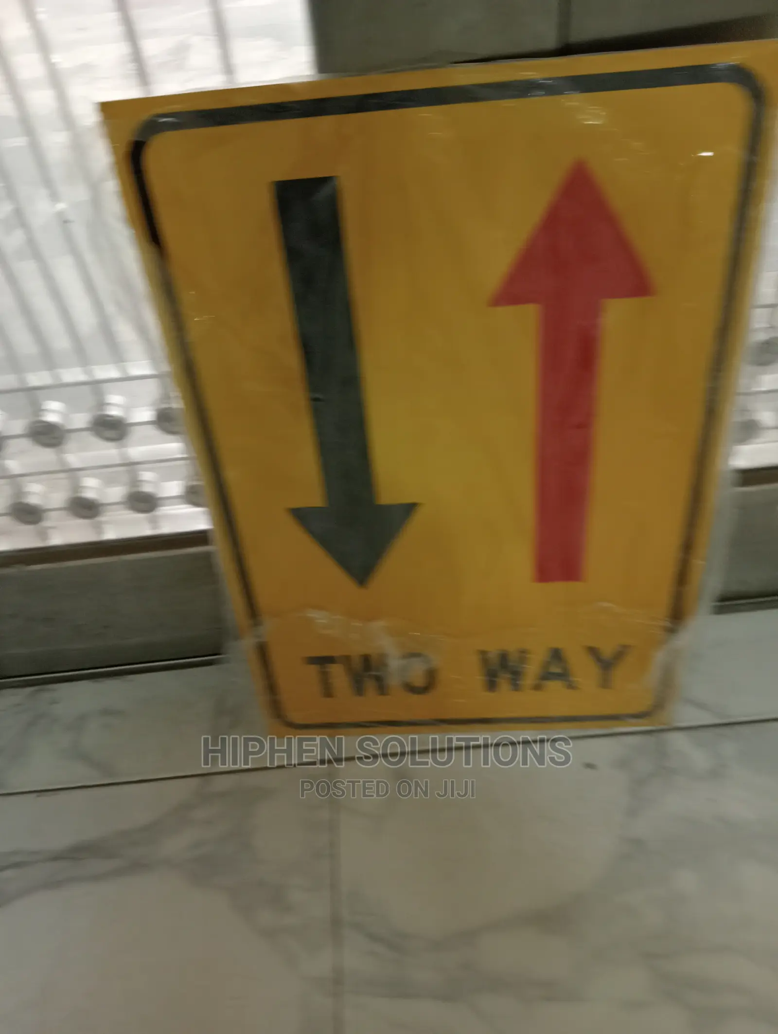 Traffic Sign Warning Sign Road Two-way Street