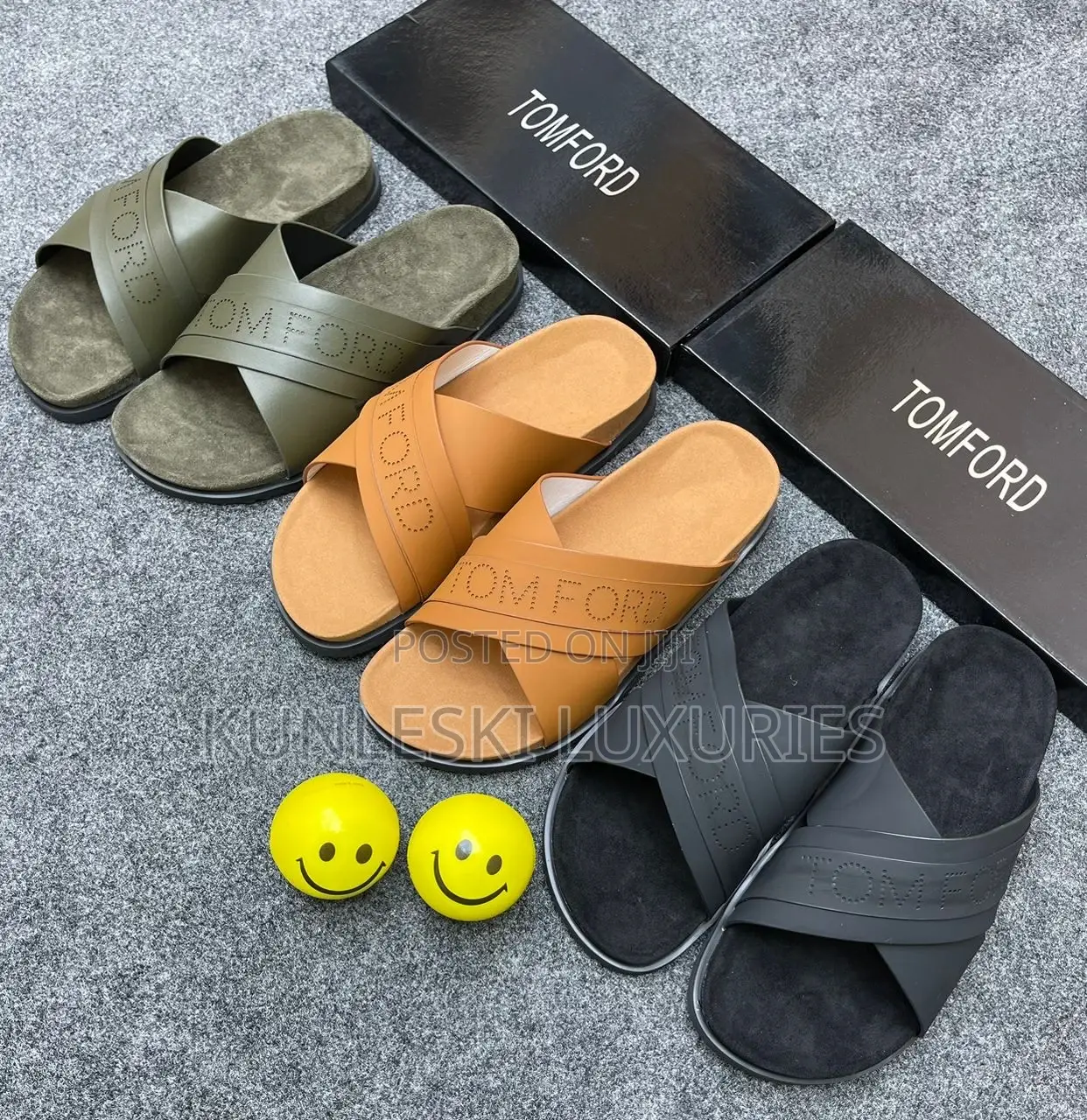 Original Tom Ford Leather Slippers Collection Available