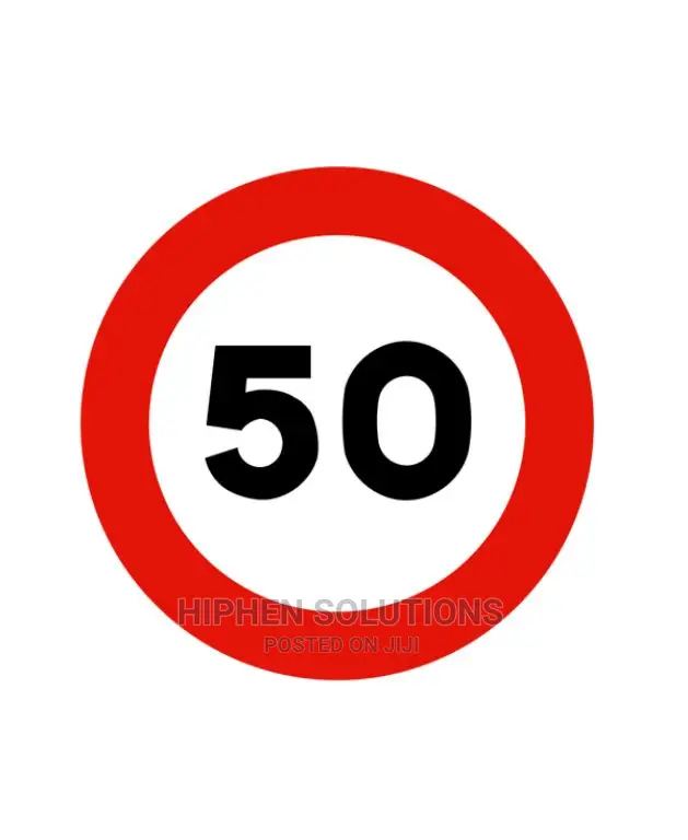 Road Sign Warning Minimum Speed Limit Sign