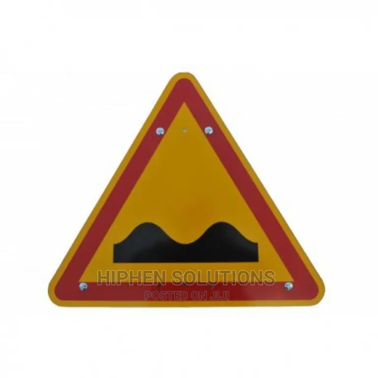Warning Uneven Road Surface Traffic Road Sign