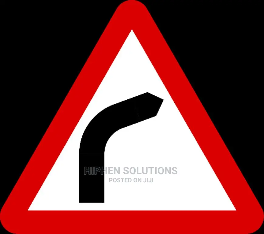 Warning Sign - Bend To Right