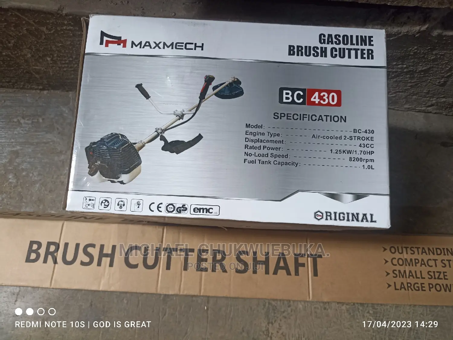 Gasoline Brush Cutter Machine Bc--430