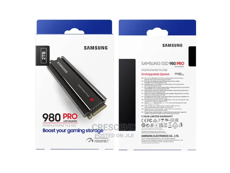 2tb Samsung 980 4.0 Nvme. With Heat Sink